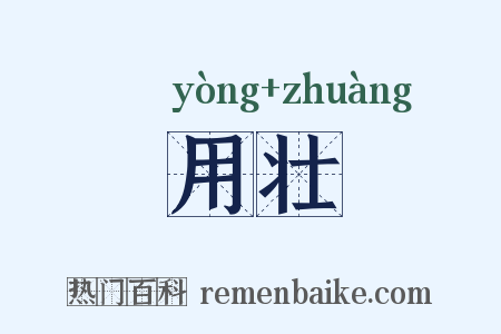 用壮是什么意思的图片